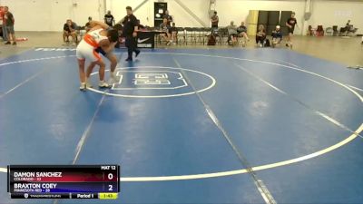 187 lbs 2nd Wrestleback (8 Team) - Damon Sanchez, Colorado vs Braxton Coey, Minnesota Red