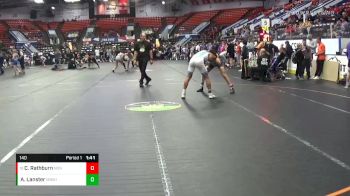 140 lbs Cons. Round 5 - Cooper Rathburn, Non-Affiliated vs Aaron Lanster, Miami Beach Senior High