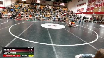 130 lbs Champ. Round 2 - Leona Vickers, Worland vs Netanya Prell, Newcastle