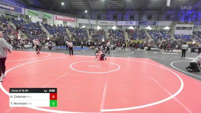 140 lbs Consi Of 16 #2 - Kopus Coleman, Milliken Middle School vs Tysean Norwood, Fruita Middle School