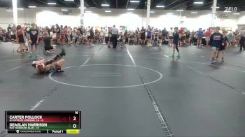 56 lbs Round 1 (4 Team) - Deaglan Harrison, Mat Warriors Blue vs Carter Pollock, U2 Upstate Uprising 2.0