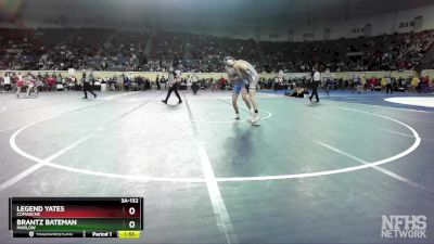 3A-132 lbs Cons. Semi - Brantz Bateman, Marlow vs Legend Yates, Comanche