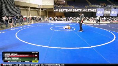 75 lbs Champ. Round 1 - Briak Chapman, Mat Demon Wrestling Club vs Reese Brown, Inland Northwest Wrestling Training Center