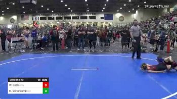 55 lbs Consi Of 8 #2 - Wyatt Koch, Legacy Nevada vs Max Schurkamp, USA Gold
