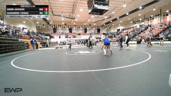 140 lbs Quarterfinal - Jaden Jackson, Pryor MS Girls vs Alejandra Yzabal, Har-Ber