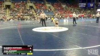 115 lbs Quarterfinals (8 Team) - Hallie Nash, W1-Minot vs Coral Heyd, E4-Grand Forks