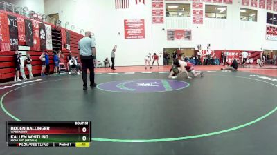 190 lbs Round 1 - Boden Ballinger, Wadsworth vs Kallen Whitling, Highland (Medina)