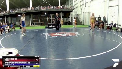 118 lbs Round 3 (8 Team) - Lilli Cooper, Iowa vs Brenalen Fredriksen - Holm, Minnesota