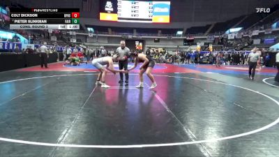 7A 215 lbs Cons. Round 2 - Pieter Slinkman, Fairhope vs Colt Dickson, Opelika Hs