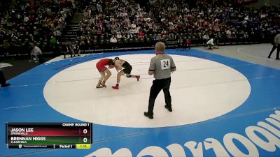 157 lbs Champ. Round 1 - Brennan Higgs, Clearfield vs Jason Lee, Springville