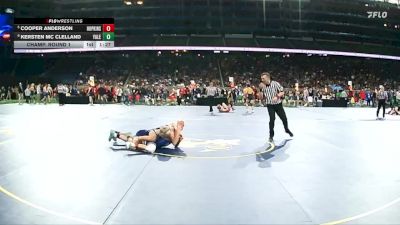 D3-132 lbs Champ. Round 1 - Cooper Anderson, Hopkins vs Kersten Mc Clelland, Yale