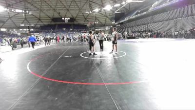 165 lbs Cons. Round 2 - Liam Rodebush, Unattached vs Chase Martinez, Eatonville Cruisers Wrestling