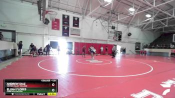 133 lbs Cons. Semi - Elijah Flores, Cerritos College vs Andrew Diaz, Victor Valley College