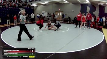 120 lbs. Cons. Round 6 - Aaliyah Sanders, Odessa vs Allison Gonier, Park Hill