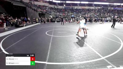 143.1 lbs Quarterfinal - Alexia Glover, Petersburg vs Sarah Wilson, Marshfield Youth Wrestling