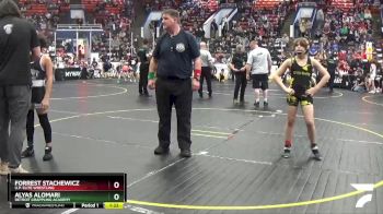 100 lbs 7th Place Match - Alyas Alomari, Detroit Grappling Academy vs Forrest Stachewicz, U.P. Elite Wrestling