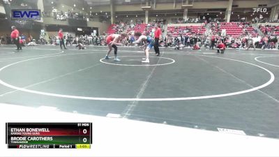 130 lbs Cons. Round 5 - Ethan Bonewell, Kansas Young Guns vs Brodie Carothers, Tonganoxie