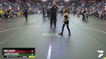 58 lbs Cons. Round 3 - Carter Vollmer, Standish Youth Wrestling vs Bret Fielder, Traverse City WC