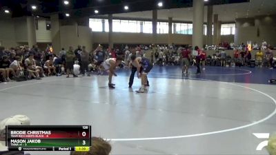 126 lbs Quarters & 3rd Wb (32 Team) - Brodie Christmas, Team Rich Habits Black vs Mason Jakob, TNWA #1