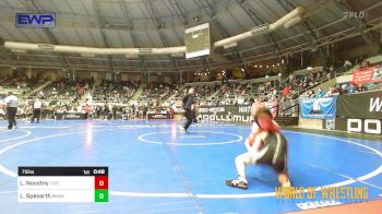 75 lbs Round Of 16 - Landon Novotny, Cowboy Wrestling Club vs Lane Spexarth, Brawlers