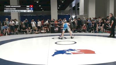 65 kg Champ. Rd Of 64 - Jaden Neunsinger, Minnesota vs Jack Silfies, Young Guns Wrestling Club