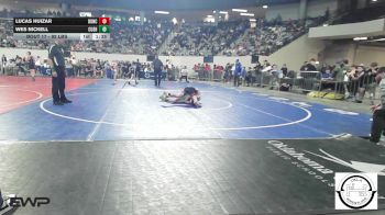 92 lbs Round Of 16 - Lucas Huizar, Duncan Middle School vs Wes Nickell, Cushing