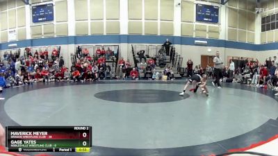 73 lbs Round 2 (3 Team) - Maverick Meyer, Dragon Wrestling Club vs Gage Yates, Noblesville Wrestling Club