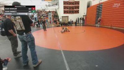 54-73 lbs Round 1 - Evan Winkler, Greybull/Riverside MS vs Hank Emmett, Greybull/Riverside MS