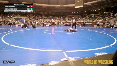 58 lbs Round Of 16 - James Evans, Bartlesville Wrestling Club vs Coyle Ascherl, Scottsbluff Wrestling Club