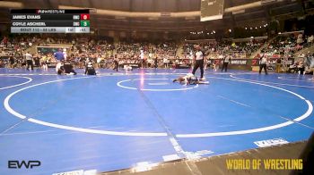 58 lbs Round Of 16 - James Evans, Bartlesville Wrestling Club vs Coyle Ascherl, Scottsbluff Wrestling Club
