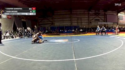 113 lbs 1st Place Match - Kash Moore, SLAM! NEVADA vs Cooper Sandoval, Mcqueen