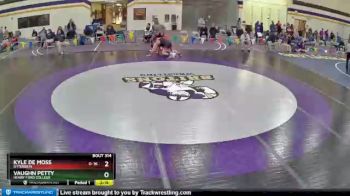 174 lbs 3rd Place Match - Vaughn Petty, Henry Ford College vs Kyle De Moss, Otterbein