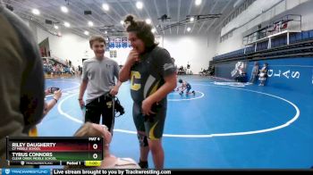 70 lbs Semifinal - Tyrus Connors, Clear Creek Middle School vs Riley Daugherty, CY Middle School