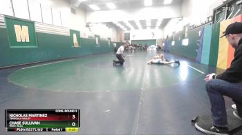 113 lbs Cons. Round 3 - Chase Sullivan, West Hills vs Nicholas Martinez, Temecula Valley