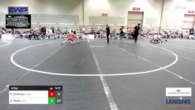 117 lbs Rr Rnd 1 - Parker Schnoor, Askren Wrestling Academy - (B) vs Zaiden Buell, Michigan Premier WC - (A)