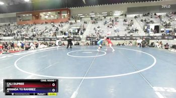 72 lbs Cons. Round 1 - Cali Dupree, MO vs Amanda Yu Ramirez, AZ