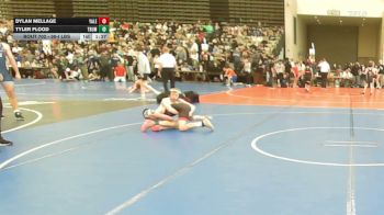 90-I lbs Round Of 16 - Dylan Mellage, Yale Street vs Tyler Flood, Truman Rams