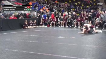 144 lbs Quarterfinal - Carver Wieland, Independence vs Colten Roling, West Delaware, Manchester