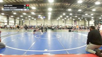95 lbs Rr Rnd 1 - Ezra Cappa, Indiana Outlaws Silver - MS vs Dexter Toporoff, Taylor Hammers - MS