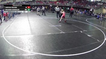 90 lbs Cons. Round 2 - Ricardo Gonzales, MED vs Lincoln Geldes, Ironman Wrestling