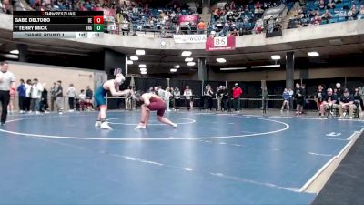 190 lbs Champ. Round 1 - Terry Mick, Unattached vs Gabe DelToro, East Peoria