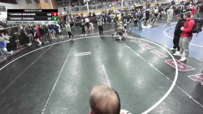 138 lbs Quarterfinal - Dominic Thomas, Orting vs Cannon Meagher, Kamiakin