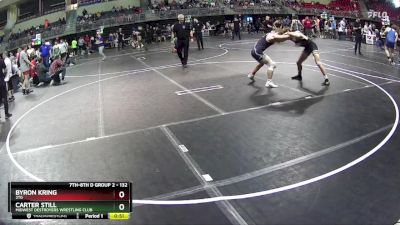 132 lbs Cons. Round 4 - Byron Kring, 2TG vs Carter Still, Midwest Destroyers Wrestling Club