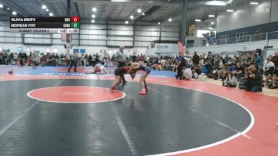 118-130 lbs Champ. Round 2 - Morgan Foy, East Carolina Wrestling Academ vs Olivia Smith, Reel Wrestling Club