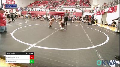 49 lbs Semifinal - Brylen Buckner, Weatherford Youth Wrestling vs Brandon Givens, Lexington Wrestling Club