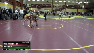 157 lbs Cons. Round 4 - Luke Evensen-Hein, Walsh Jesuit vs Liam Kelly, Mount Carmel