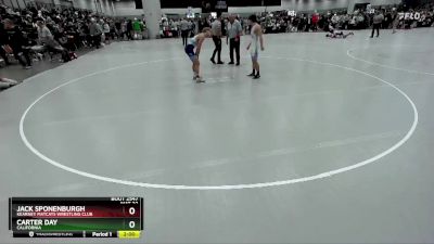 113 lbs Champ. Round 1 - Jack Sponenburgh, Kearney MatCats Wrestling Club vs Carter Day, California