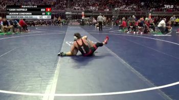 2A-144 lbs Champ. Round 2 - Cash Hatfield, West Branch vs Jaxson Lundgren, North Fayette Valley