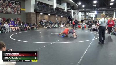 124 lbs Round 2 (16 Team) - Natalie Keller, Grand View Wrestling Club vs Kaydn Meyer, Braided Brutes Wrestling