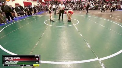 120 lbs Cons. Round 1 - Lana Cearley, Lincoln (Stockton) vs Carly Pimentel, Willow Glen